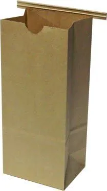 Resealable Kraft Tin Tie Poly-Lined Bags - 1/2 Lb - 50 Pack