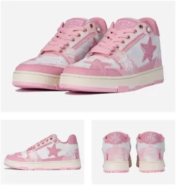 Retro Star Platform Shoes Vintage Chunky Sneakers for Women Men Trendy Casual Aesthetic Y2k Skate Shoes