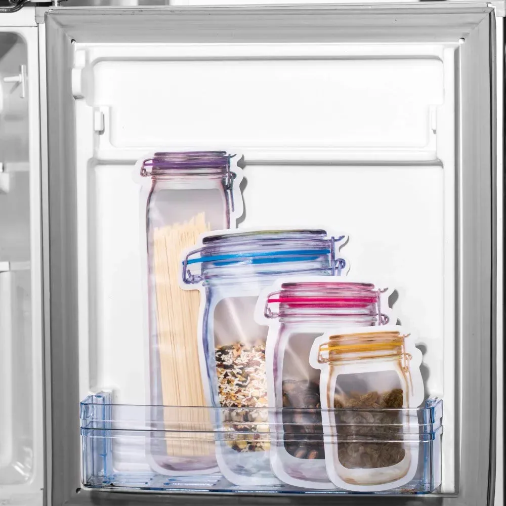 Reusable Mason Jar Bottles Bags Nuts Candy Cookies Bag Seal Fresh Food