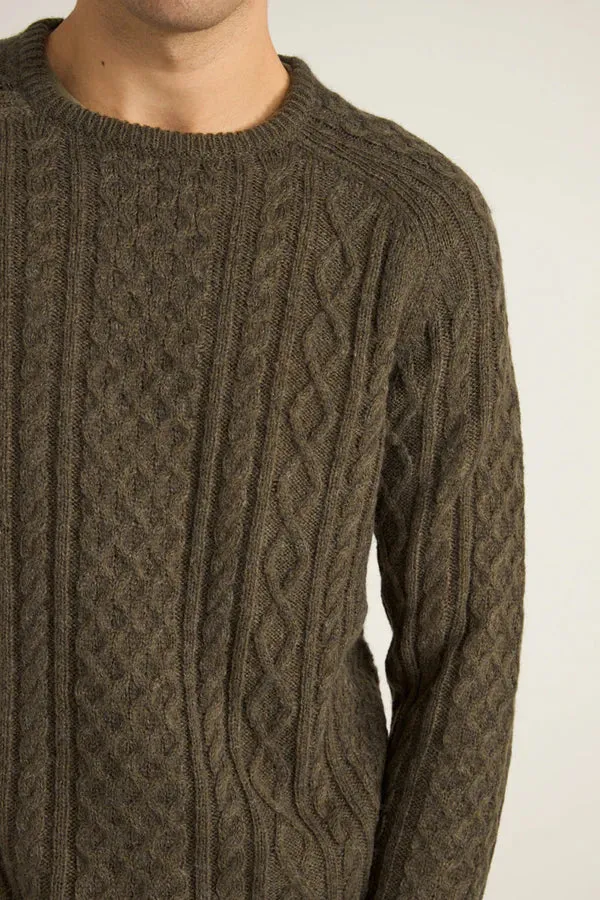 RH MOHAIR FISHERMANS KNIT