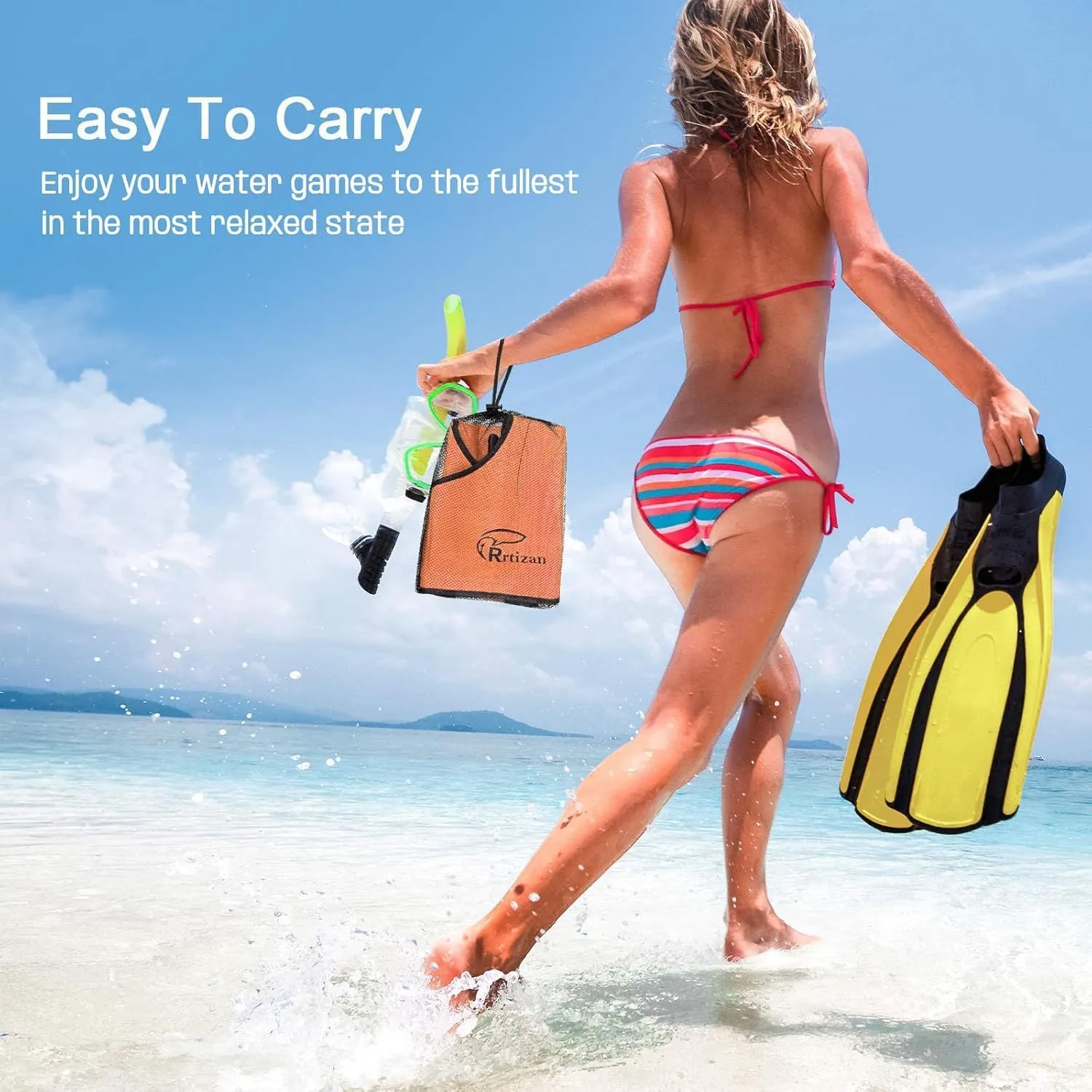 Rrtizan Inflatable Snorkel Vest for Adult, Travel Snorkeling Vest for Swimming, Snorkeling, Paddleboarding, Swim Vest Adult Suitable for 90-220lbs