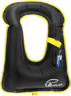 Rrtizan Snorkel Vest, Adults Portable Inflatable Swim Vest Jackets for Snorkeling Swimming Diving Safety