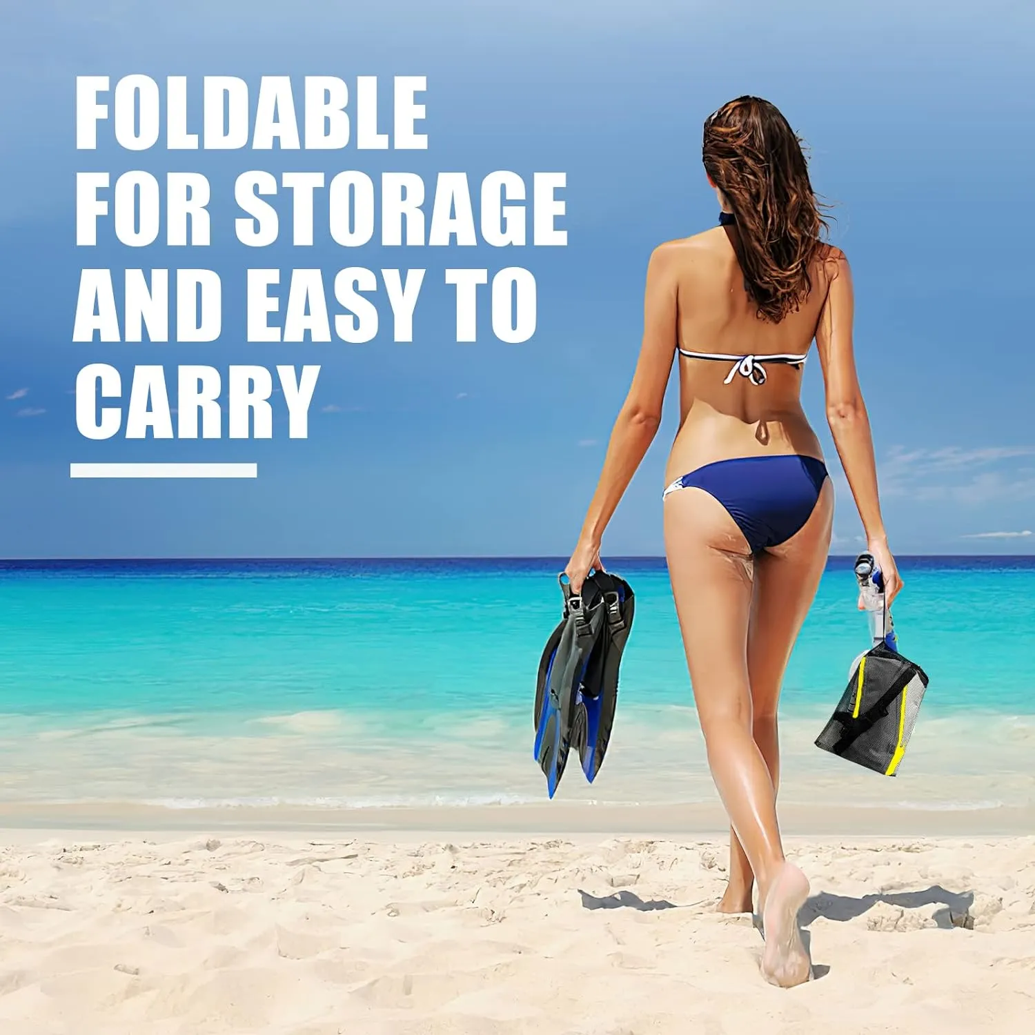 Rrtizan Snorkel Vest, Adults Portable Inflatable Swim Vest Jackets for Snorkeling Swimming Diving Safety