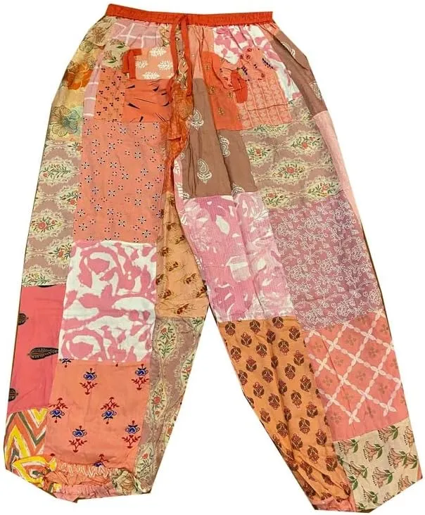 SAHIBA Handicraft India® Harem Pants for Women Patchwork Yoga Boho Palazzo Maternity PJ Clothing