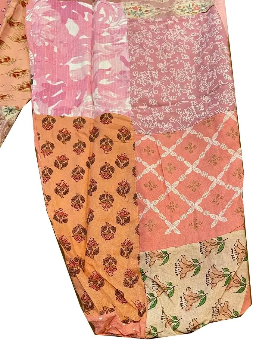 SAHIBA Handicraft India® Harem Pants for Women Patchwork Yoga Boho Palazzo Maternity PJ Clothing