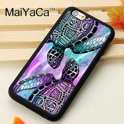 Sea Turtle Colorful Tie Dye  iPhone Case