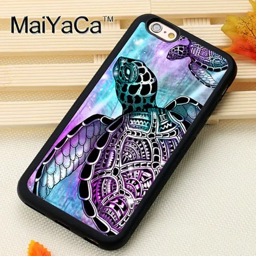 Sea Turtle Colorful Tie Dye  iPhone Case