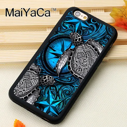 Sea Turtle Colorful Tie Dye  iPhone Case
