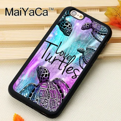 Sea Turtle Colorful Tie Dye  iPhone Case