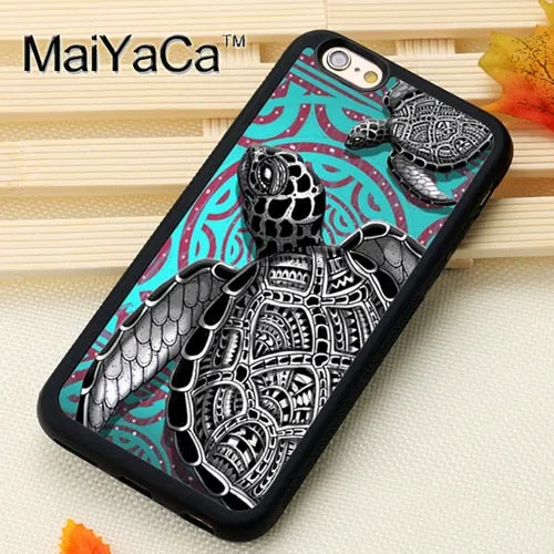 Sea Turtle Colorful Tie Dye  iPhone Case