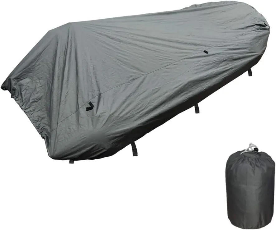 Seamax Inflatable Boat Cover, D Series for Beam Range 5.8' to 6.4' (FEET), 5 Sizes fits Length 12.2' to 16.5' (FEET)