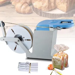 Semi-Automatic Twist Tie Machine, Electric Semi Manul Bag Closure 200mm Tightening Circle, Bundling Diameter 0.1-1.2mm, Food Twist Tying Machine