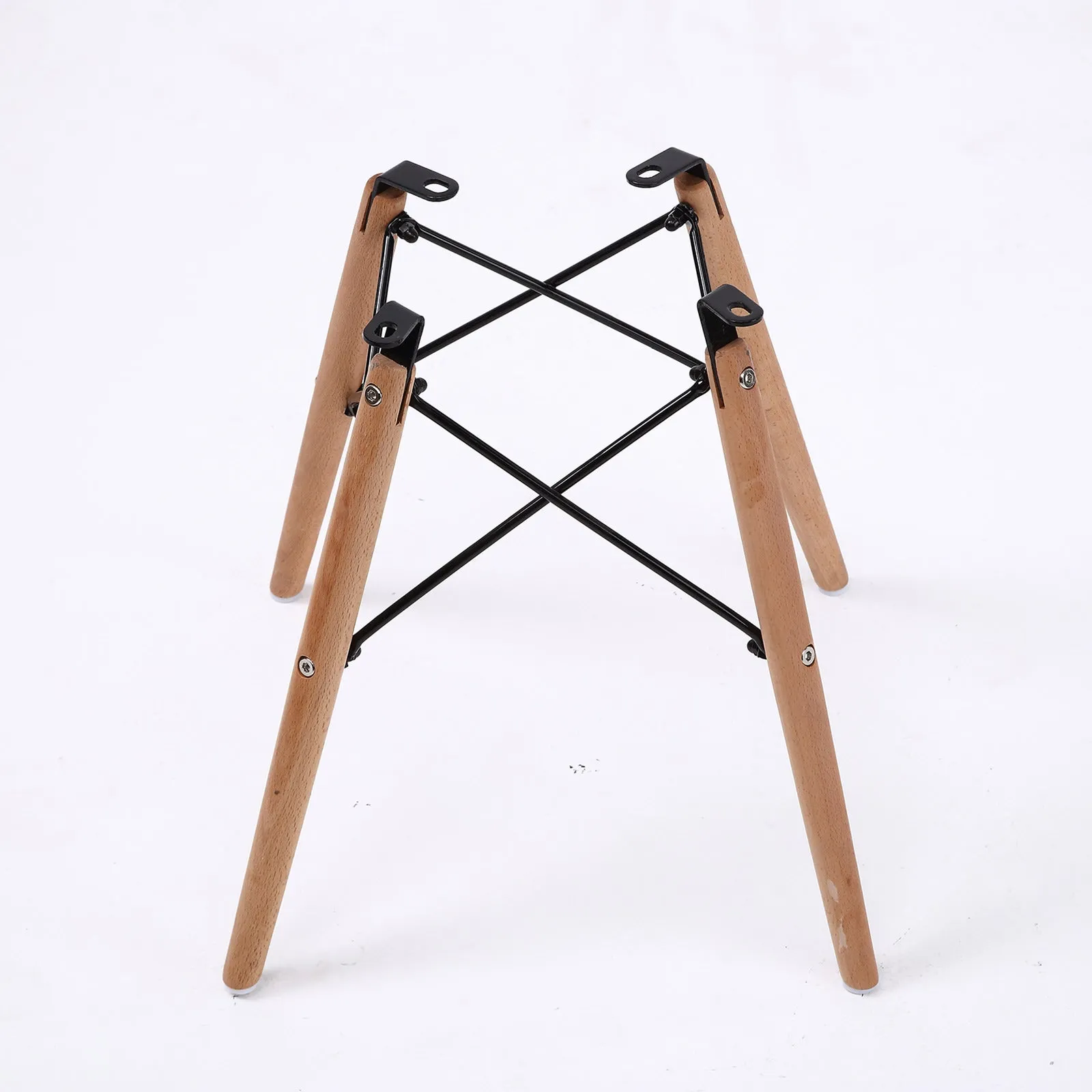 Set of 2 Retro Café Dining Chairs - Patchwork Fabric