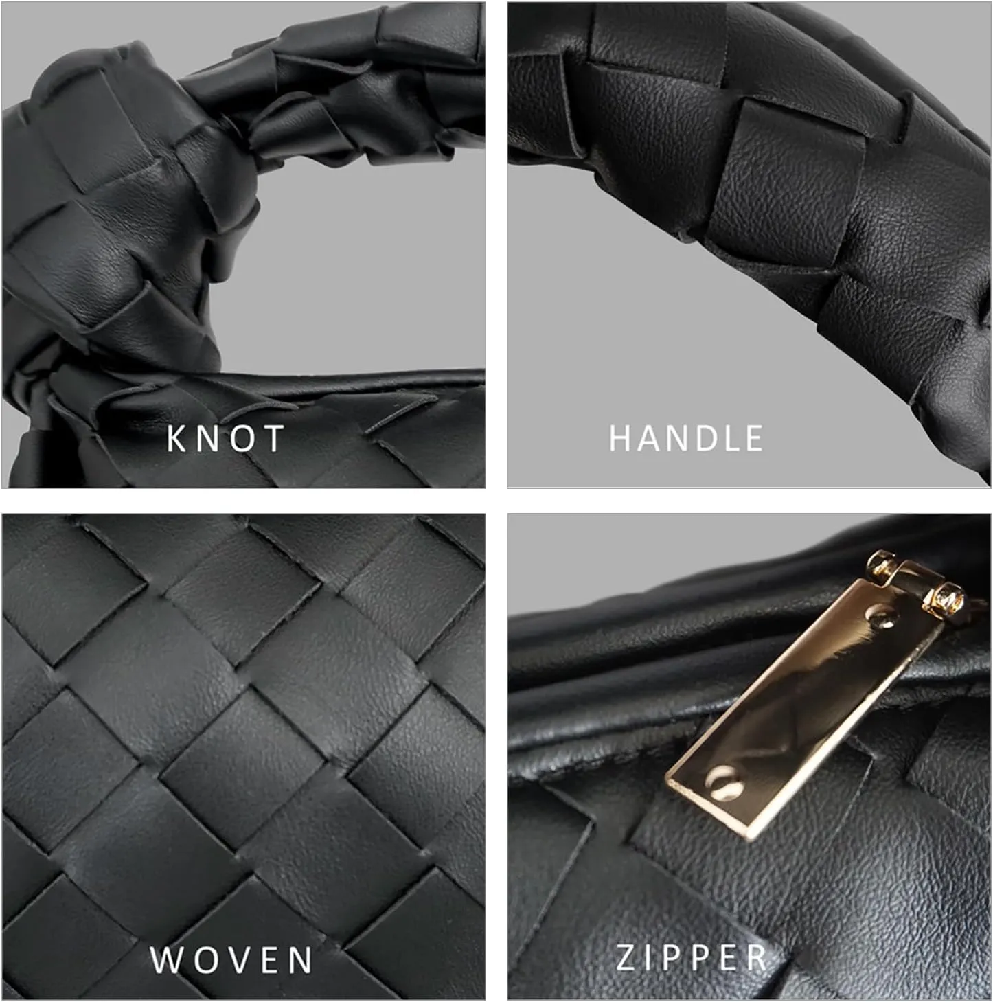 Small Knotted Hobo Bag for Women Fashion Dumpling Top Handle Handbag Soft PU Leather Purses 2025