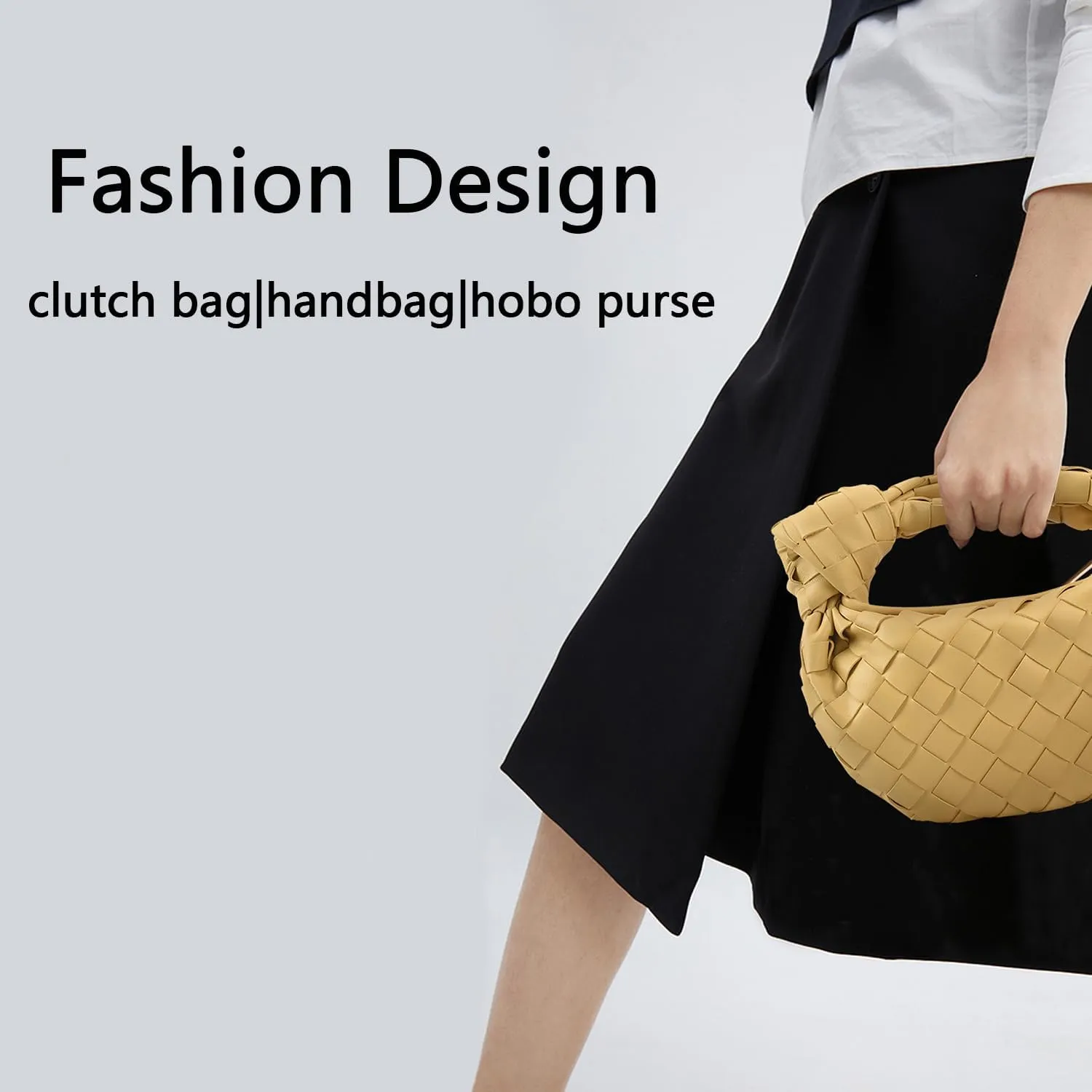Small Knotted Hobo Bag for Women Fashion Dumpling Top Handle Handbag Soft PU Leather Purses 2025