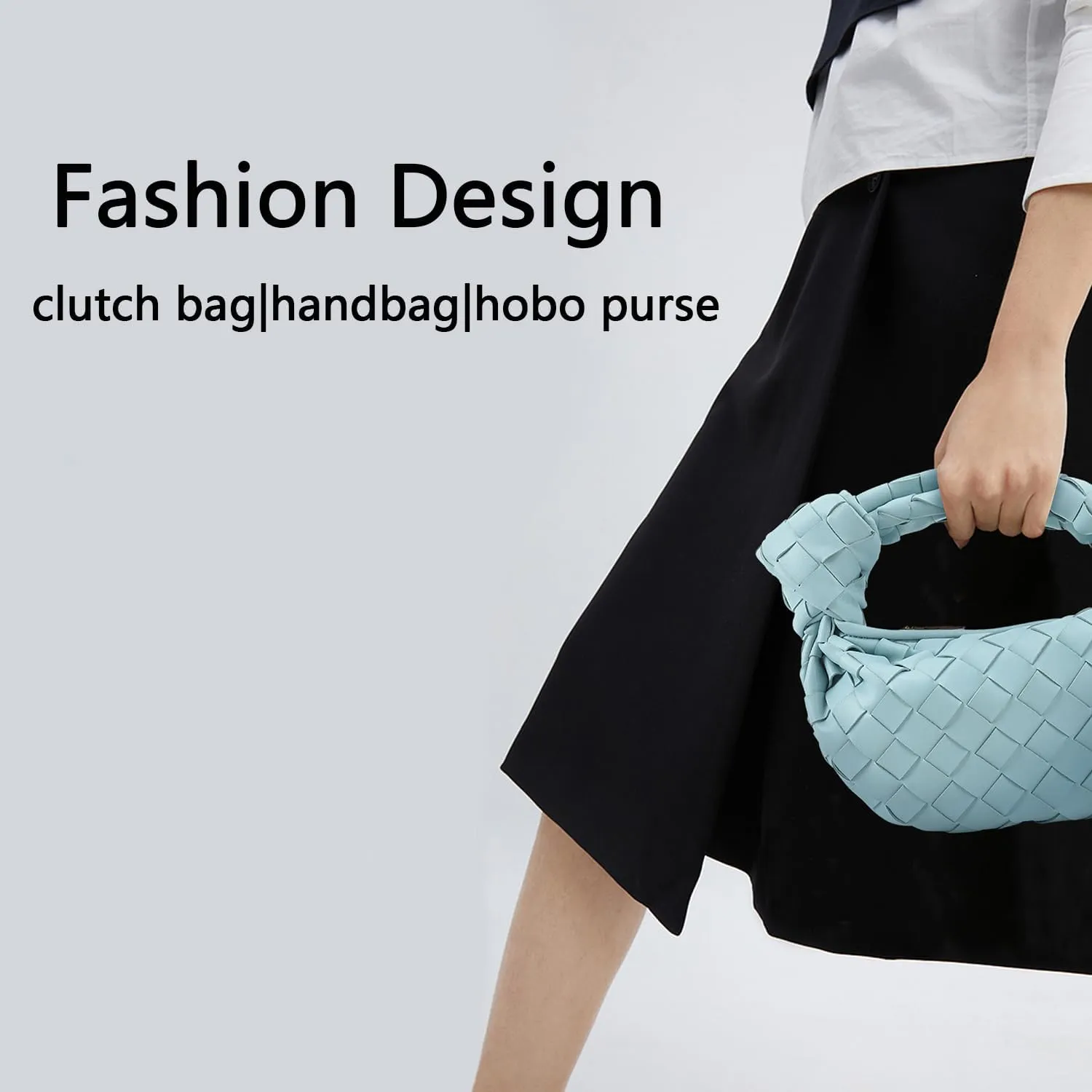 Small Knotted Hobo Bag for Women Fashion Dumpling Top Handle Handbag Soft PU Leather Purses 2025