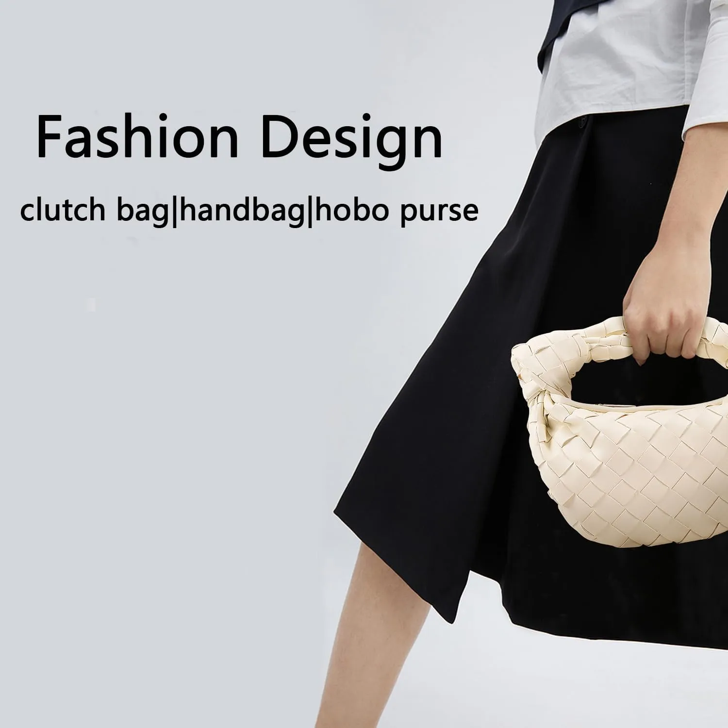 Small Knotted Hobo Bag for Women Fashion Dumpling Top Handle Handbag Soft PU Leather Purses 2025