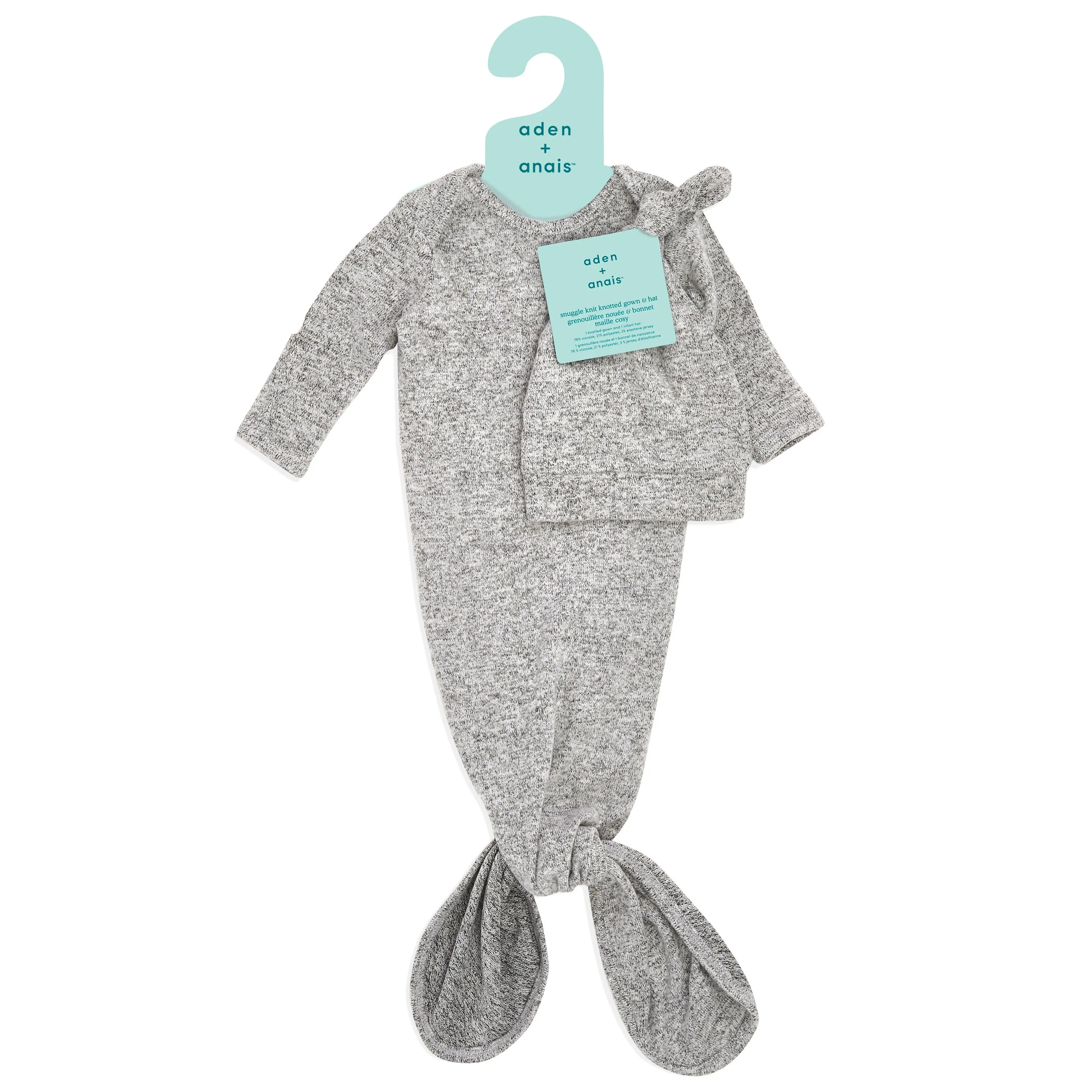 snuggle knit™ newborn gown   hat set