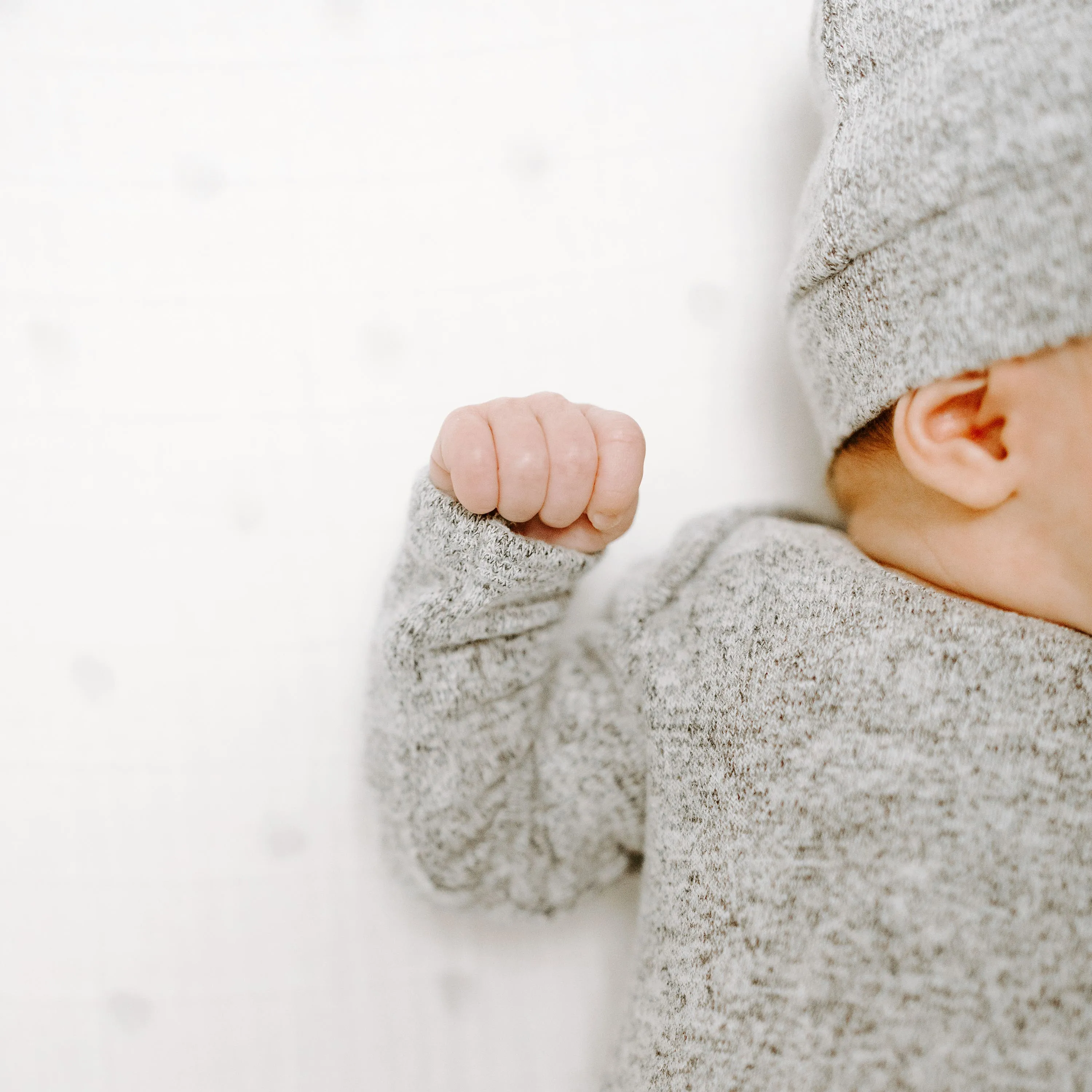 snuggle knit™ newborn gown   hat set