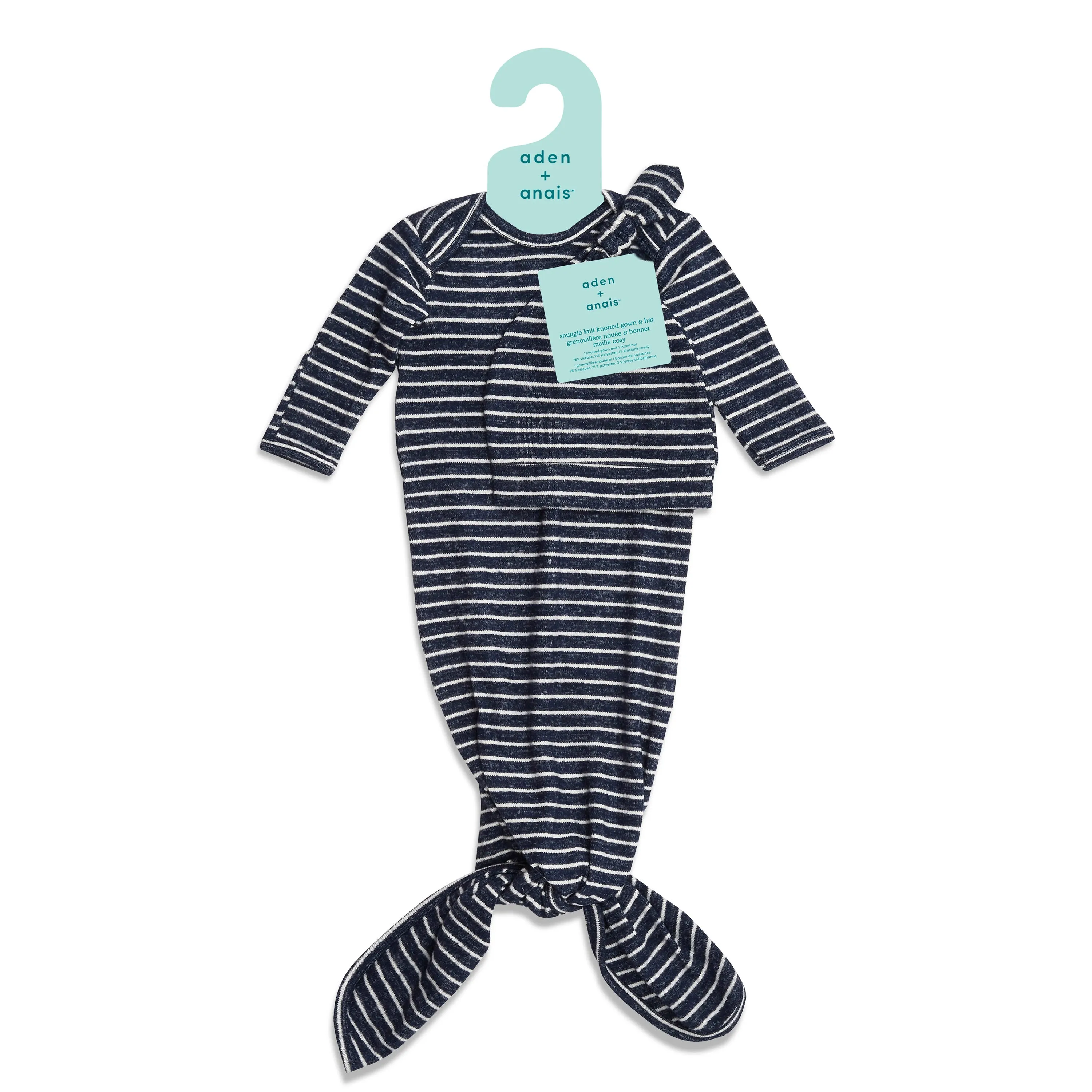 snuggle knit™ newborn gown   hat set