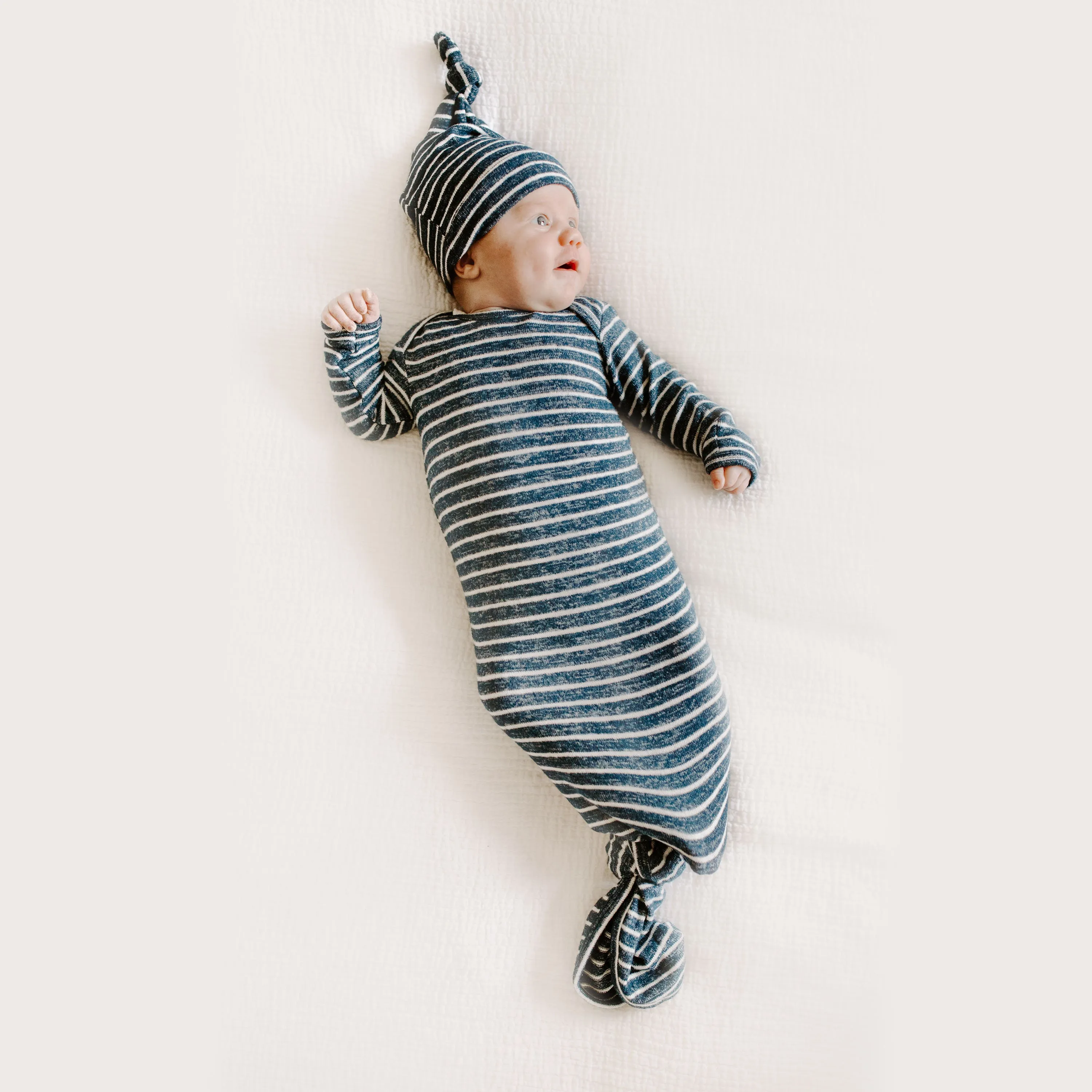 snuggle knit™ newborn gown   hat set