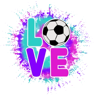 Soccer Tie Dye DTF (direct-to-film) Transfer