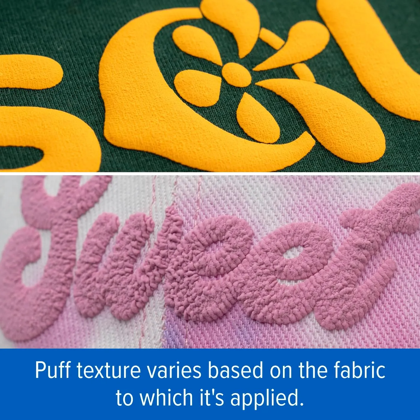 Stahls’ Puff HTV, CAD-Cut Heat Transfer Vinyl, 12” x 12ft, Soft Puff Touch, Bold Colors, Wide Selection, Lab Tested 25  Washes, Vinyl Cutter Compatible, Laser Cutter Safe, Easy Apply – White