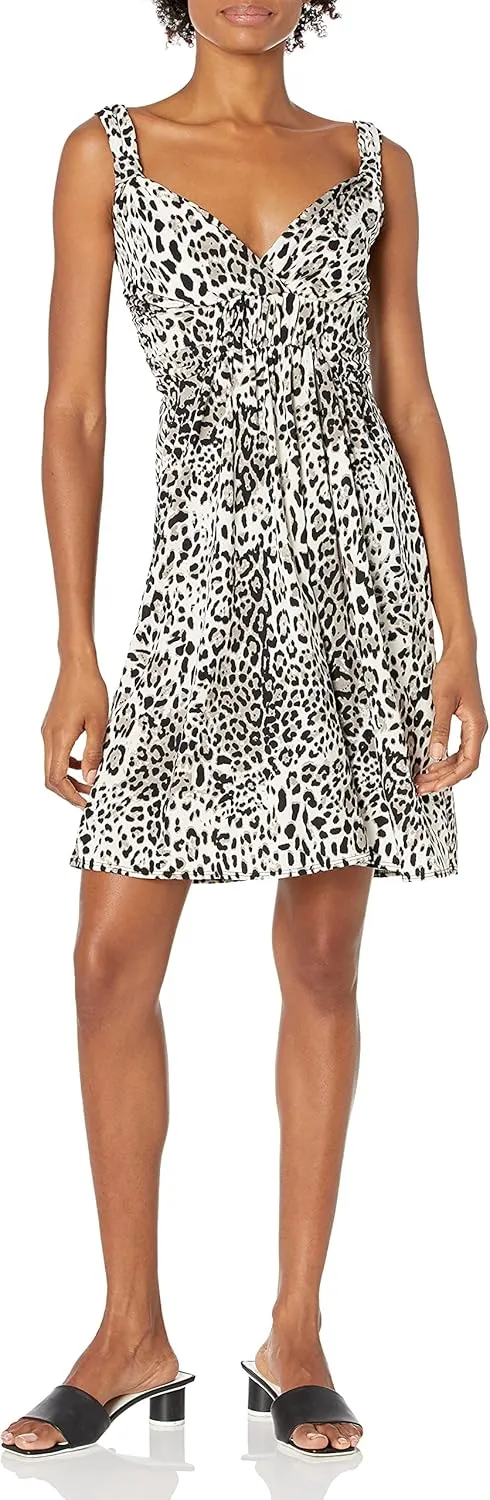 Star Vixen Women's Sleeveless Knot-Front Surplice Dress