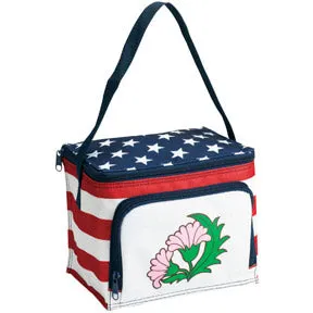 Stars and Stripes 6 Can Cooler Lunch Bag