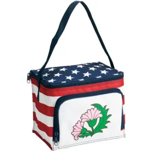 Stars and Stripes 6 Can Cooler Lunch Bag