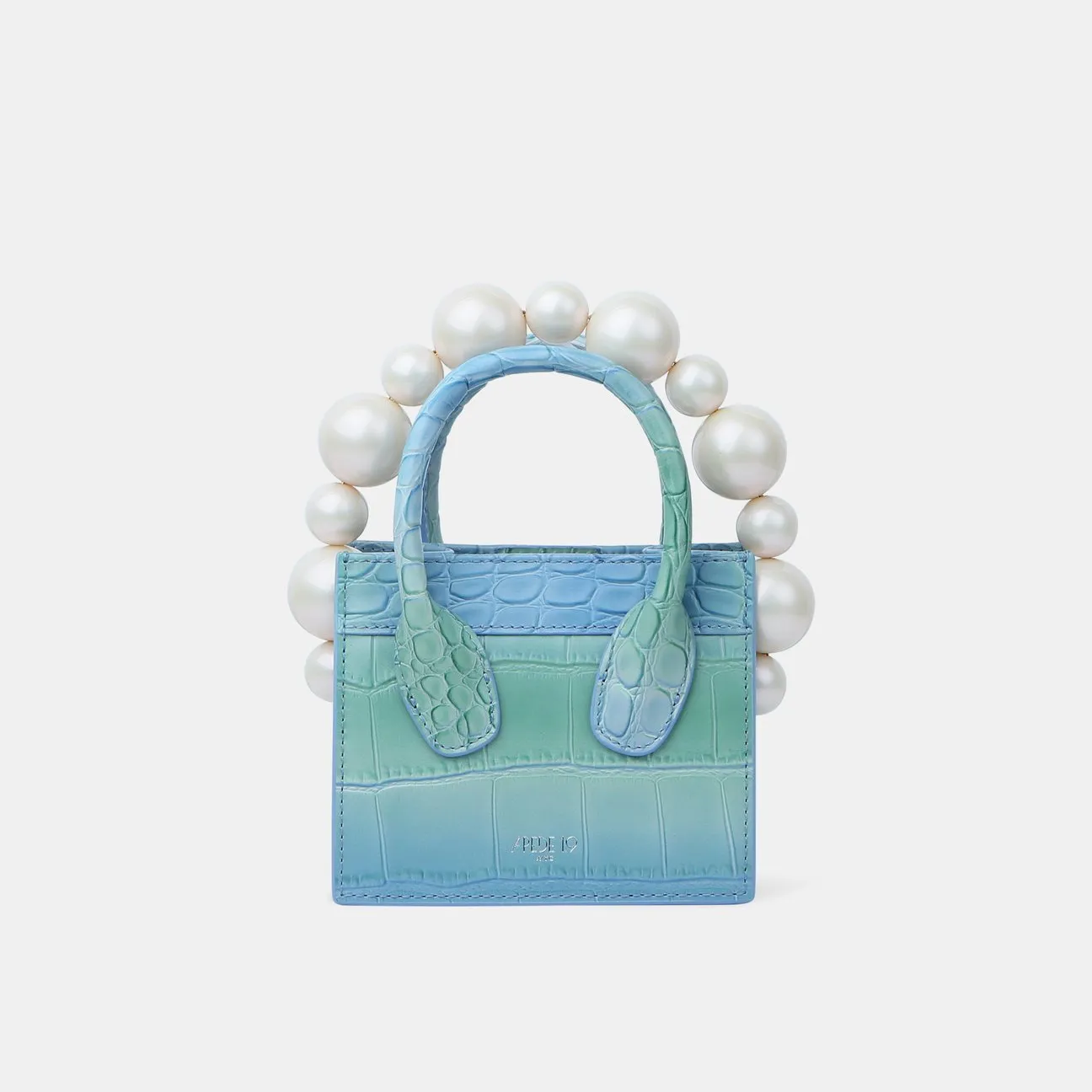 Summer Leaf Croc Poker Face Mini Tote