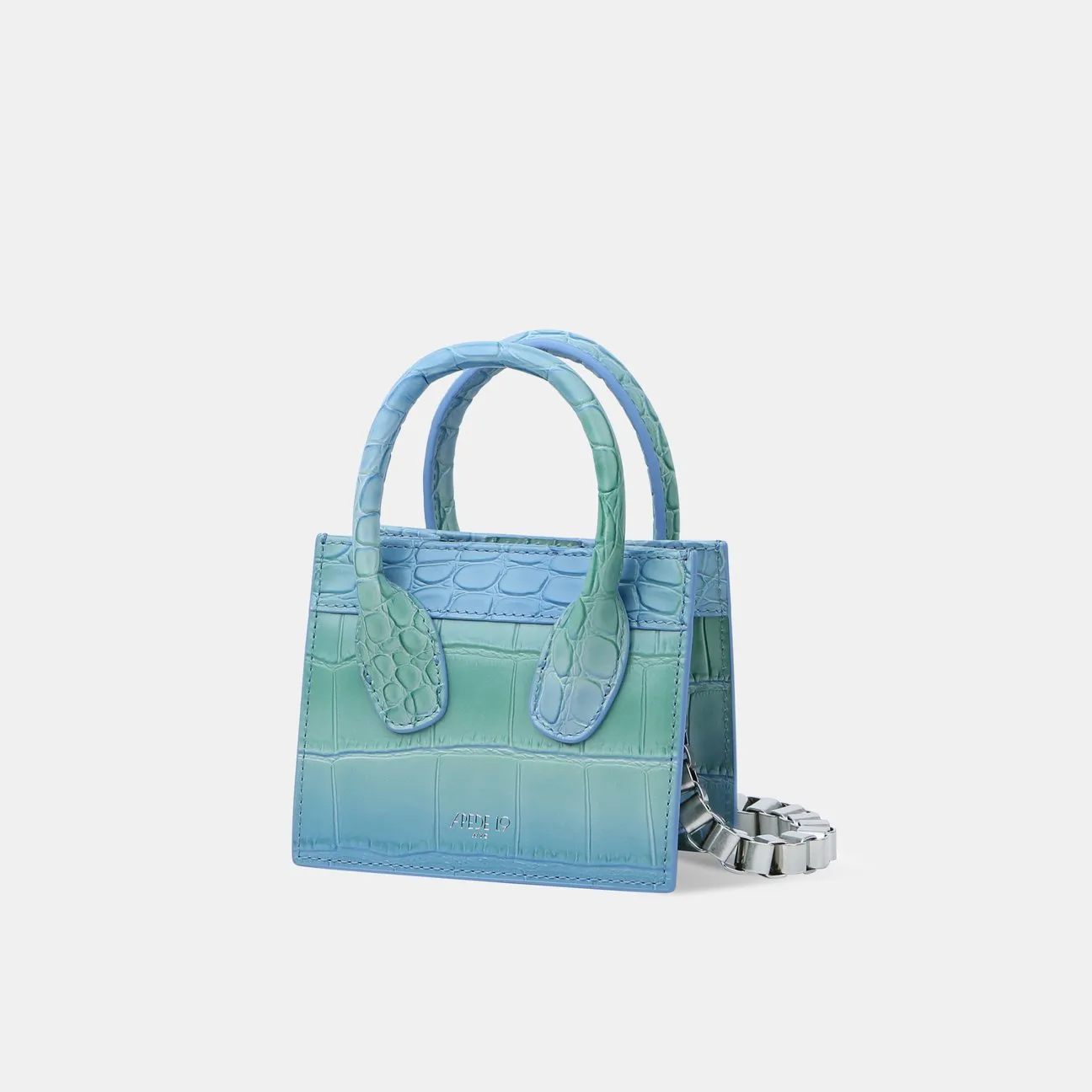 Summer Leaf Croc Poker Face Mini Tote