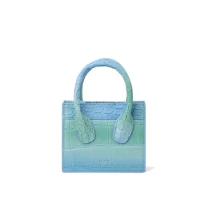 Summer Leaf Croc Poker Face Mini Tote