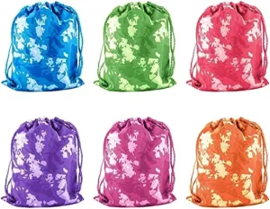 Super Z Outlet Tie-Dye Camouflage Drawstring Bags Party Favors, Arts & Crafts Activity 7"x10" (24)