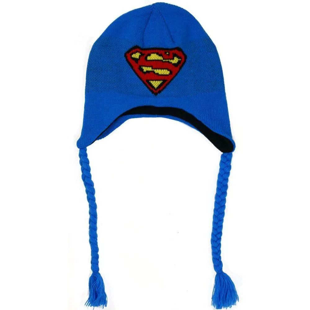 Superman S-Shield Peruvian Knit Hat