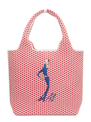 Sutton City Tote - Red Diamond - Small