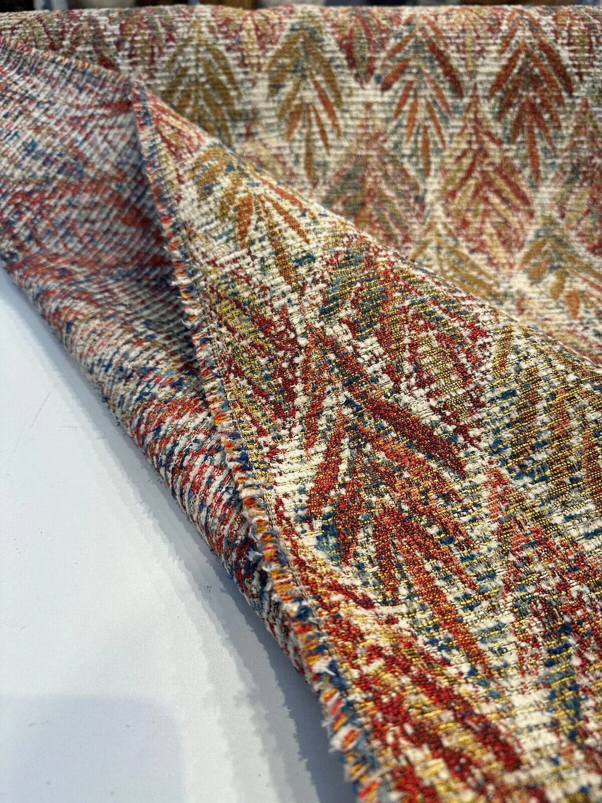 Swavelle Live It Be Americana Chenille Upholstery Fabric By The Yard
