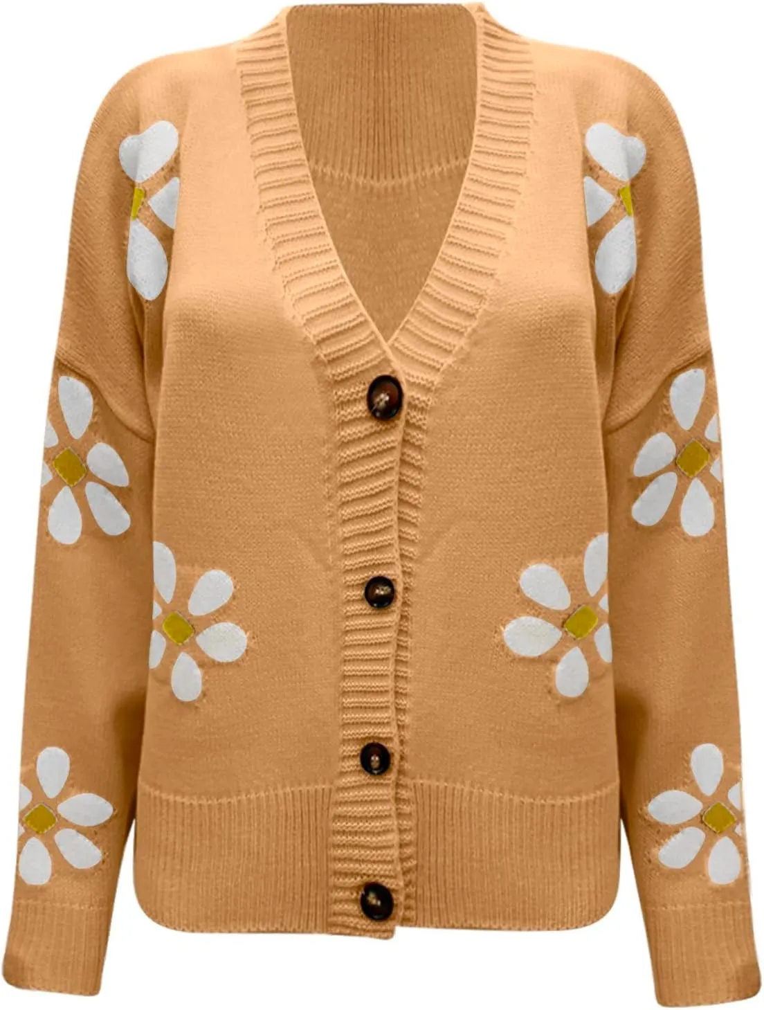 Sweatshirt for Women Long Sleeve V Neck Straight Tube Sweater Cardigan Quarter Zip Pullover Women Womens Sweaters