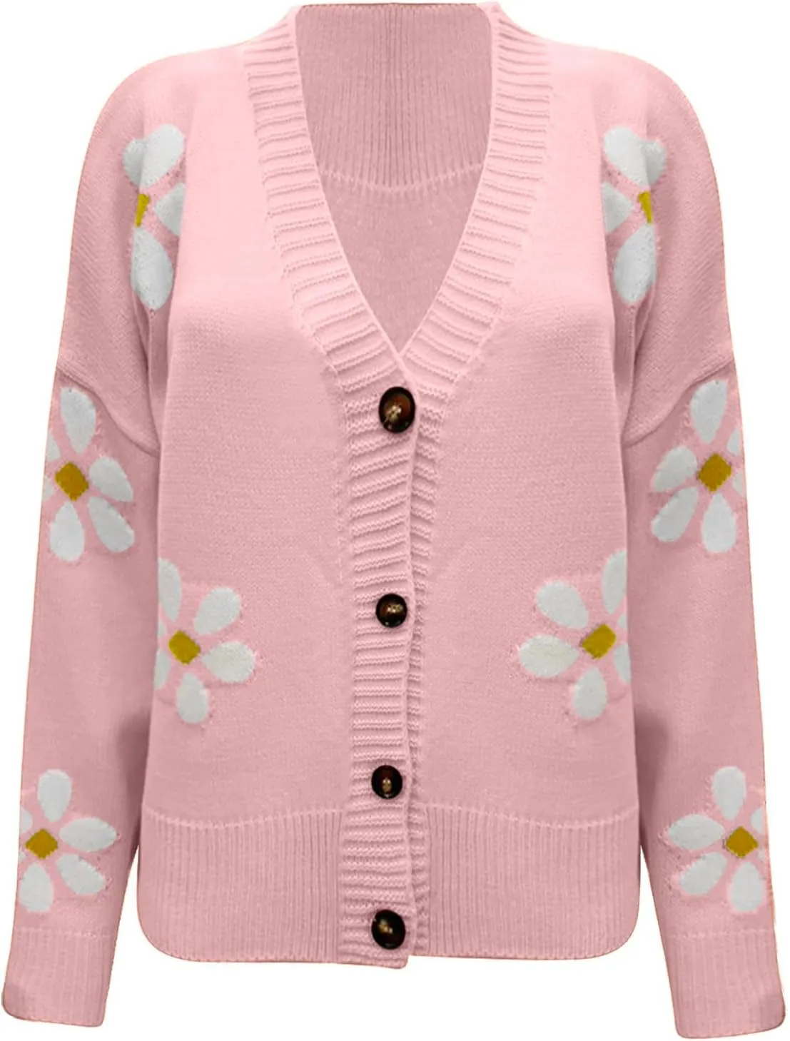 Sweatshirt for Women Long Sleeve V Neck Straight Tube Sweater Cardigan Quarter Zip Pullover Women Womens Sweaters