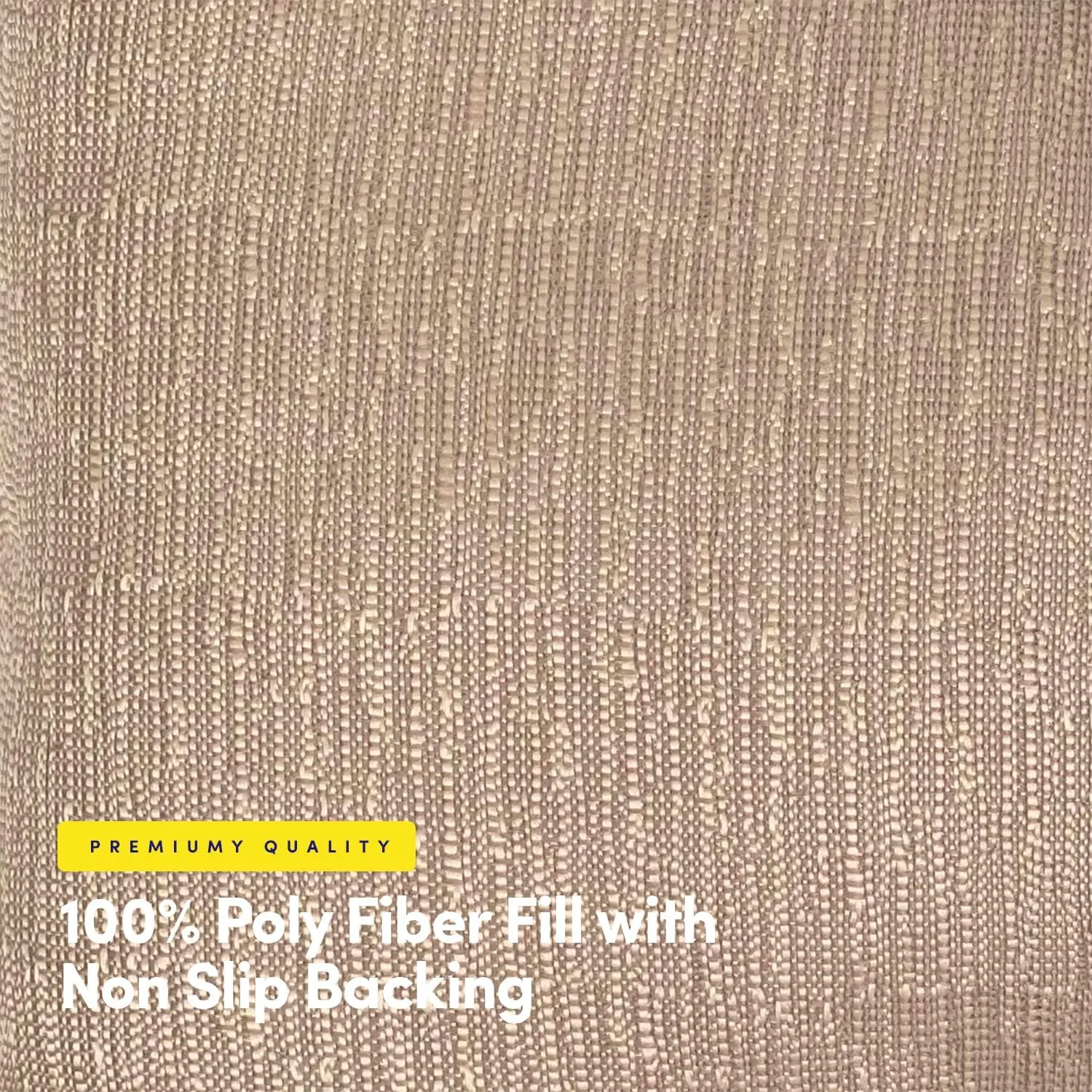 Sweet Home Collection Rocking Chair Cushion Premium Tufted Pads Non Skid Slip Backed Set of Upper and Lower with Ties, 1 Count (Pack of 1), Taupe