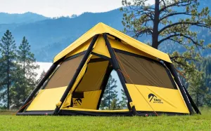 TAILI Inflatable Blow Up Tent for Camping with Hand Pump for 2/4/6/8 Person, Easy Setup Outdoor Inflatable Oxford Waterproof Air Tent House for Family Camping Adult