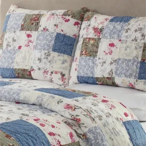 Tanglewood Handmade Patchwork 3-Piece Quilt Set Twin 2 Piece