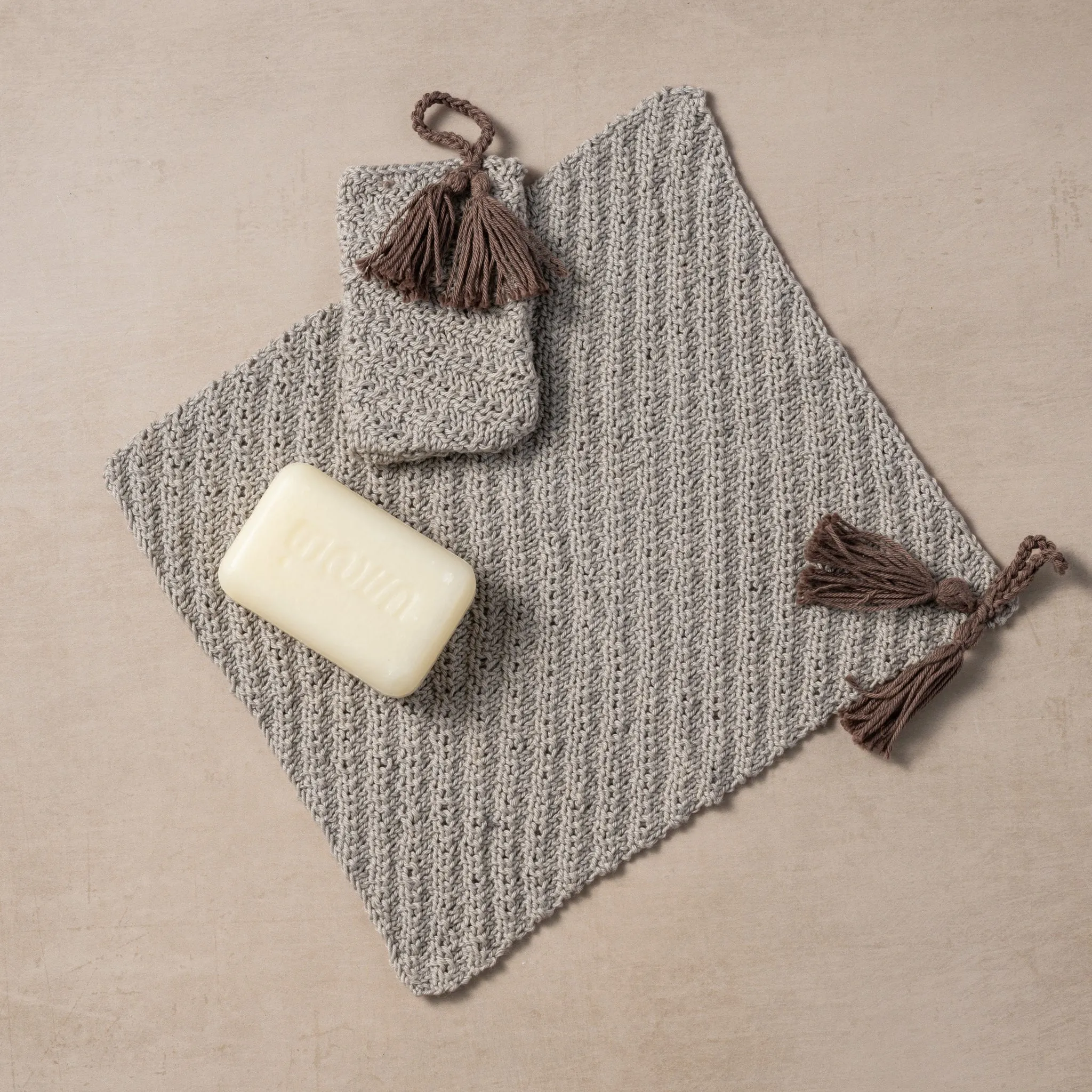 Tasseled Cotton Wash Cloth