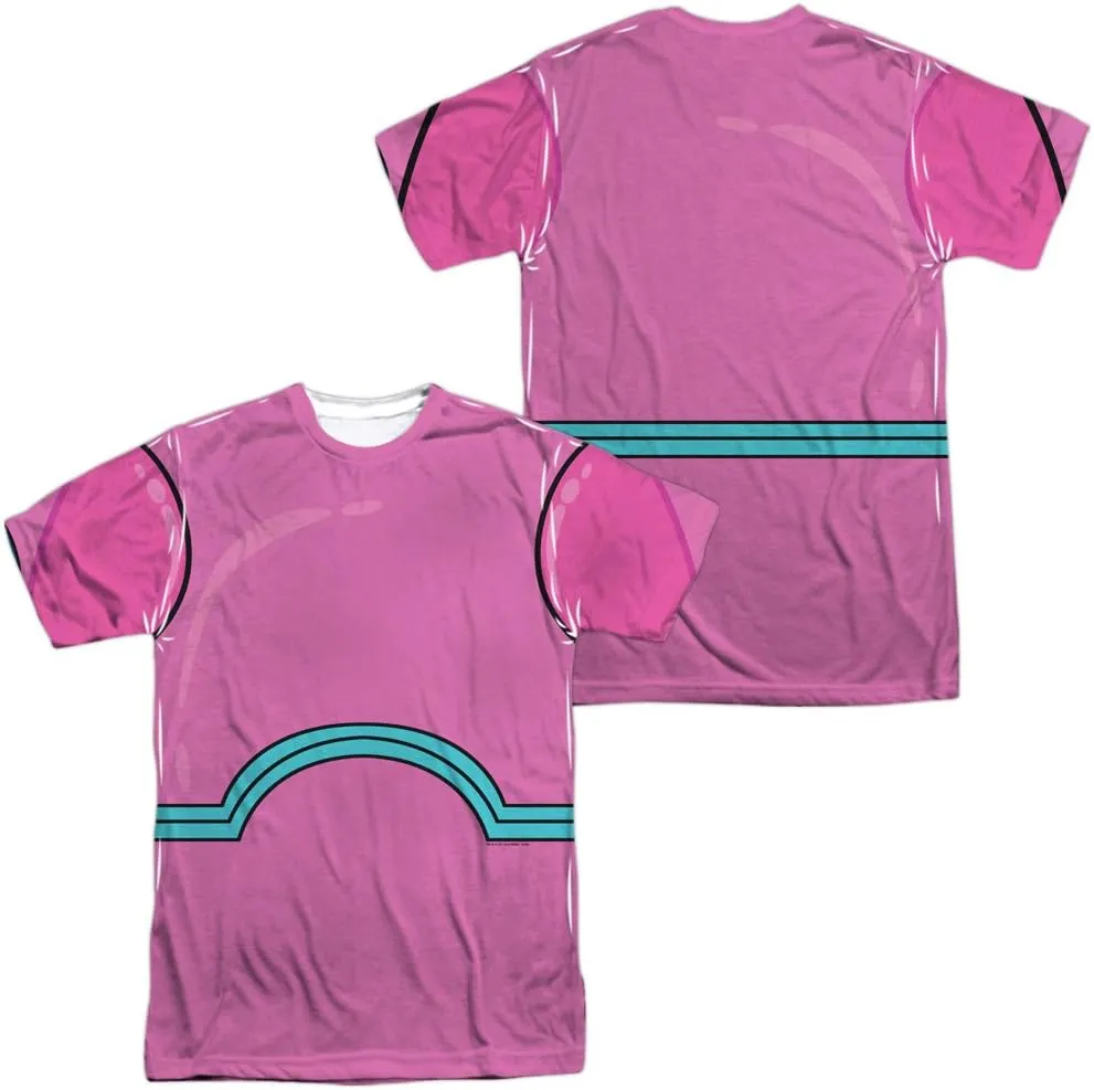 Teen Titans Go Uniforms Collection Unisex Adult Sublimated Halloween Costume T Shirt (Front/Back)