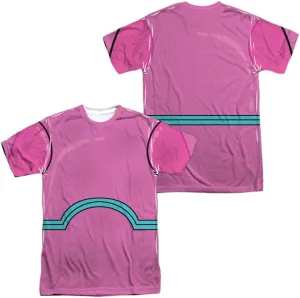 Teen Titans Go Uniforms Collection Unisex Adult Sublimated Halloween Costume T Shirt (Front/Back)