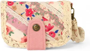 THE ARTISAN'S WHISPER Women Bifold Wallet, Vintage Fabric Wallet, Floral Bifold Wallet, Small Womens Wallet, Bifold Card Holder, Compact Ladies Purse, Gifts For Her (Pink)