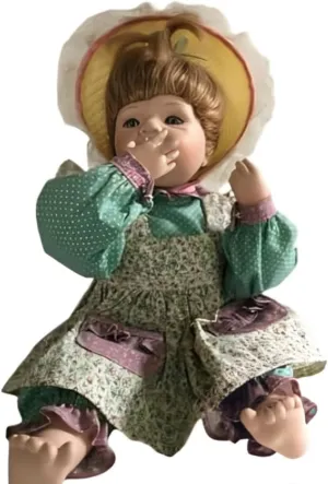 The Ashton-Drake Galleries Patchwork of Love Collection Warmth of The Hearth Baby Collectible Doll with Blanket Issue #1 Exquisite Details by Collectible Doll Artist Julie Good-Kuriger 12-Inches