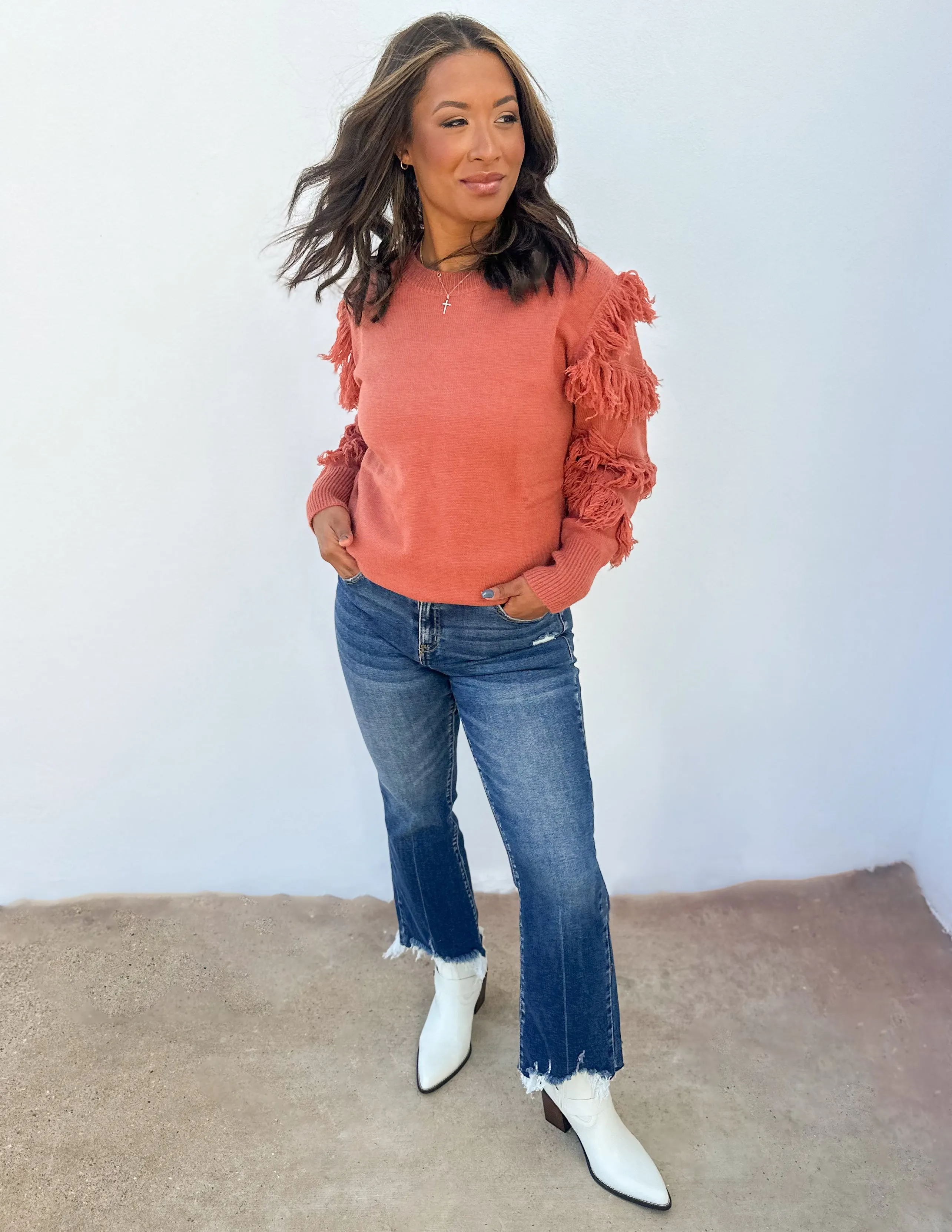 The Right One Tasseled Sweater