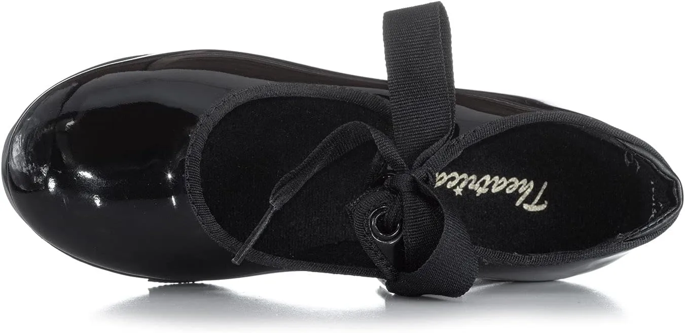Theatricals Girls Tap Star Ribbon Tie Tap Shoes