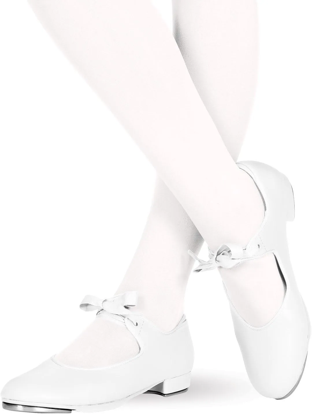 Theatricals Girls Tap Star Ribbon Tie Tap Shoes